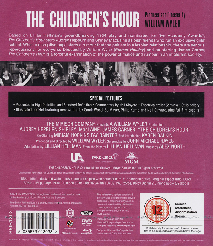 Children's Hour (ej svensk text) (Blu-ray + DVD) - 2