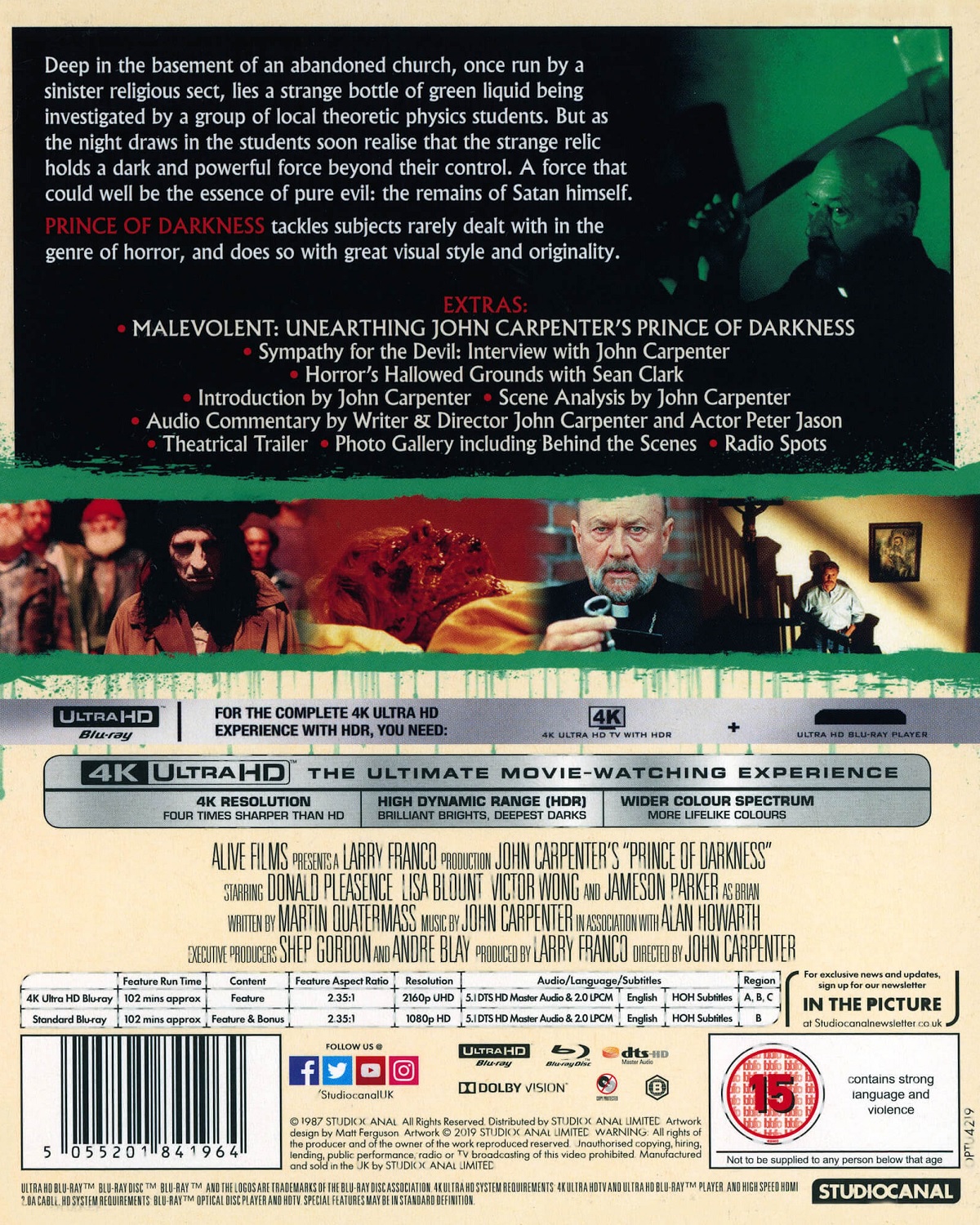 Prince of Darkness (ej svensk text) (4K Ultra HD + Blu-ray) - 2