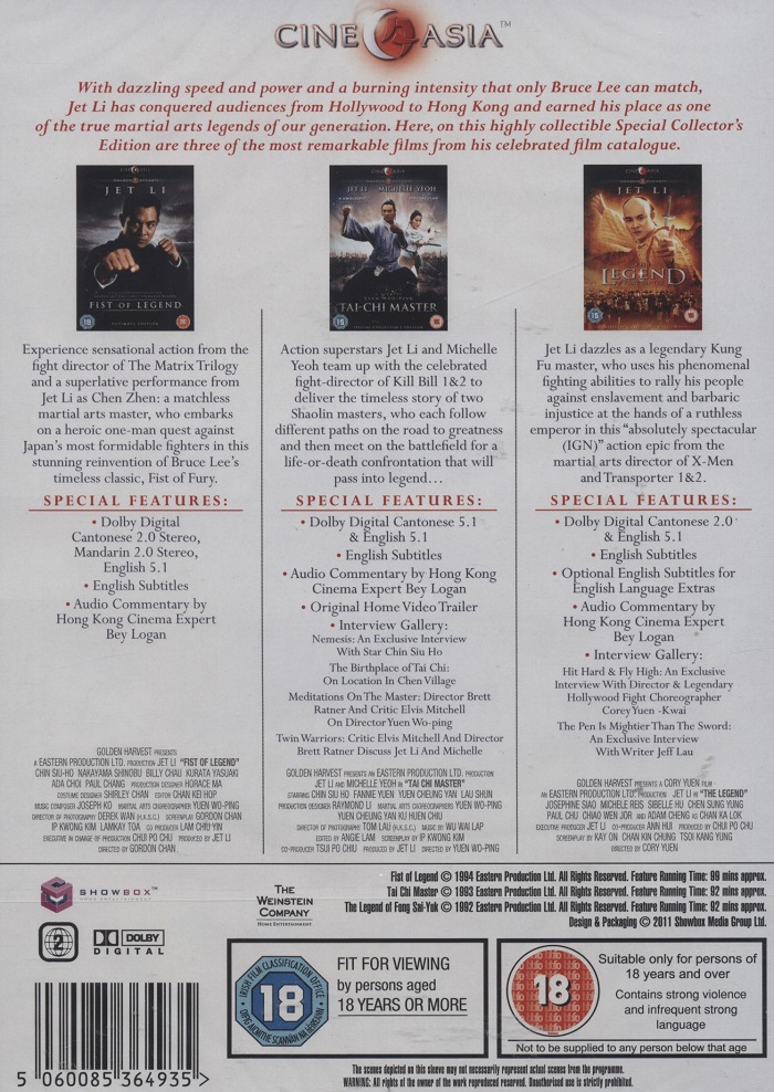 Jet Li Collection (ej svensk text) - 2