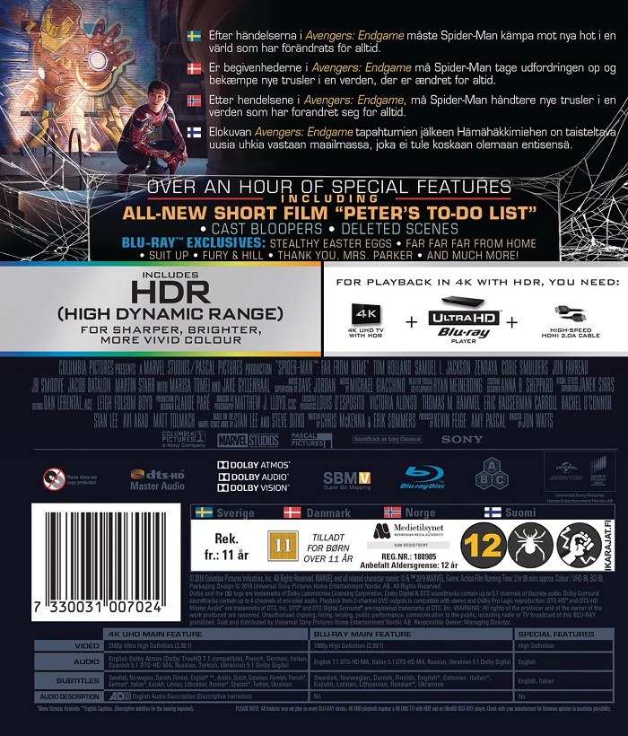 Spider-Man: Far From Home (4K Ultra HD Blu-ray + Blu-ray) - 2