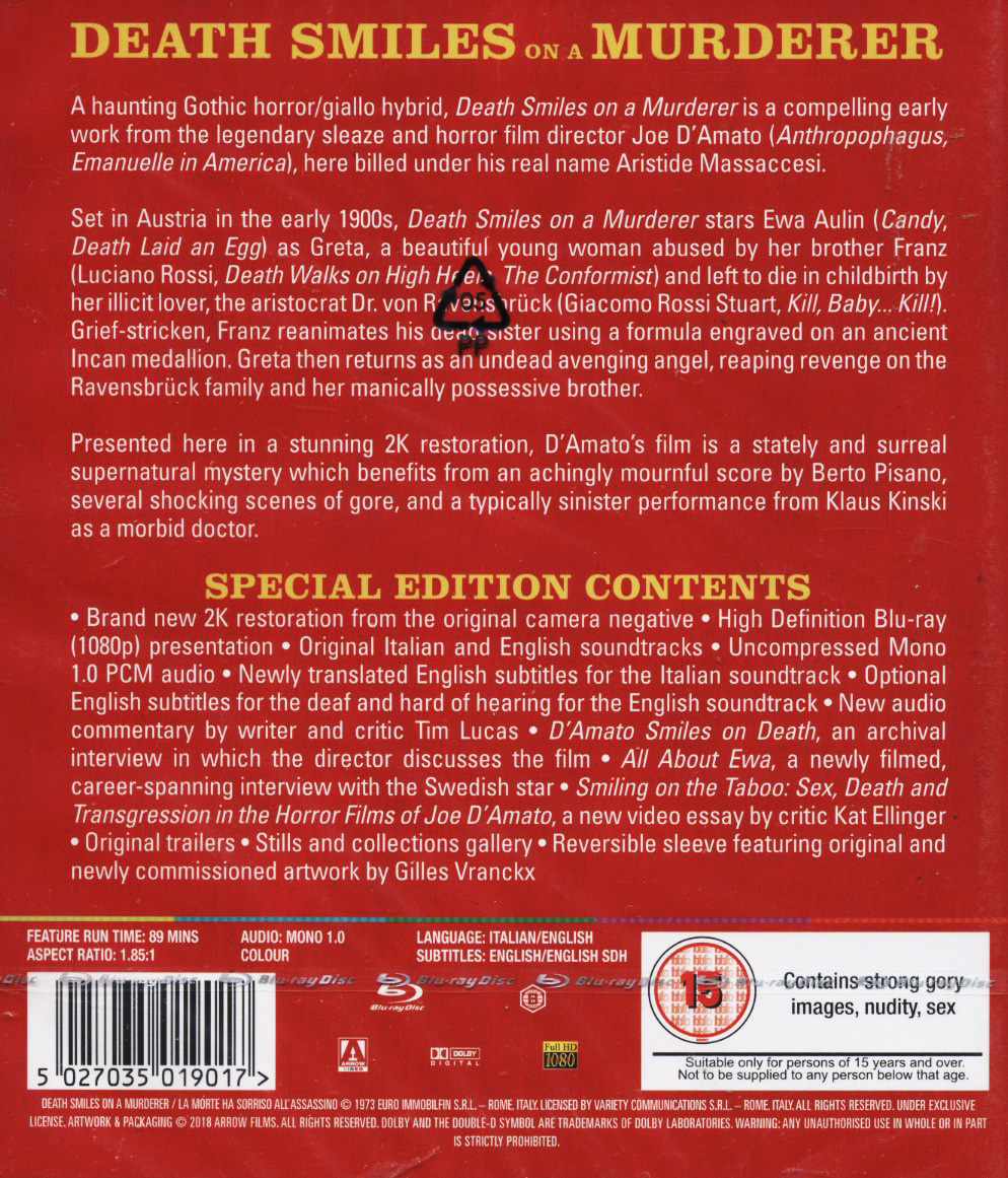 Death Smiles On A Murderer (ej svensk text) (Blu-ray) - 2