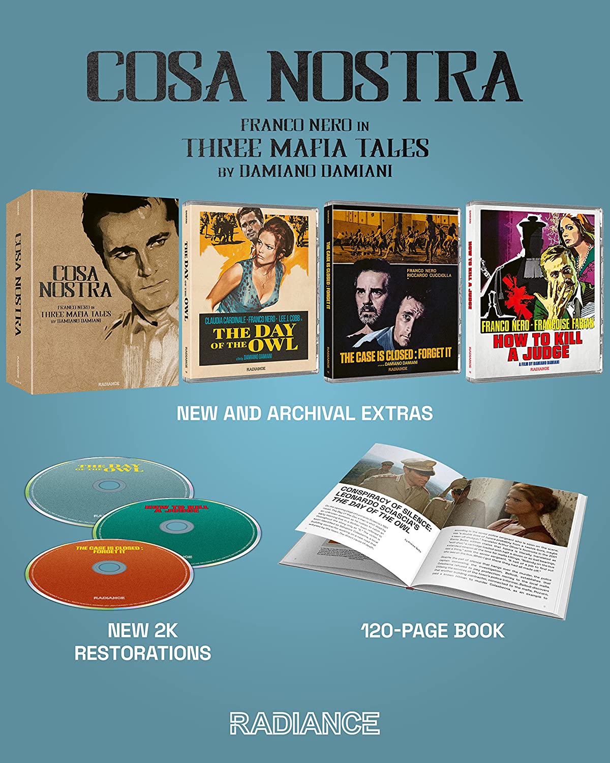 Cosa Nostra: Franco Nero in three Mafia Tales by Damiano Damiani (Limited Edition) (ej svensk text) (Blu-ray) - 3
