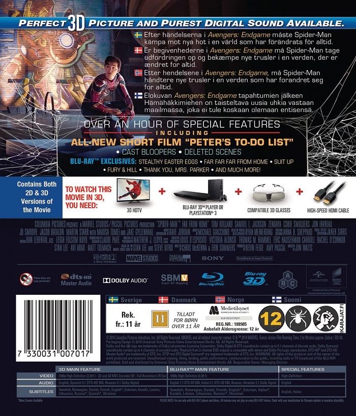 Spider-Man: Far From Home (Blu-ray 3D + Blu-ray) - 2