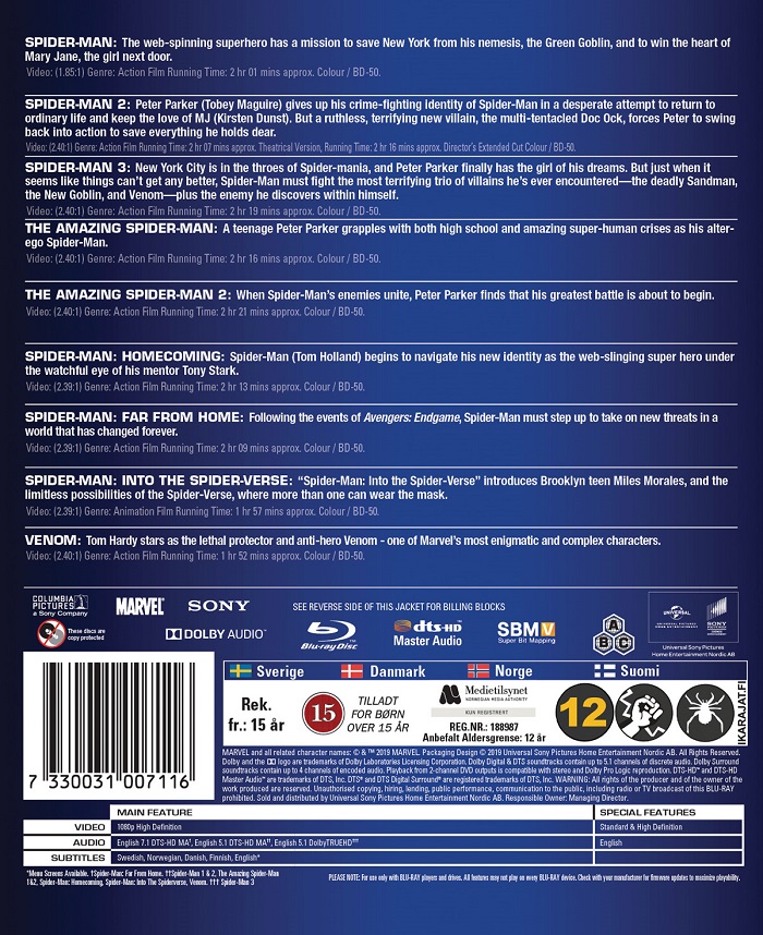 Spider-Man - 9 Movie Collection (Blu-ray) - 2