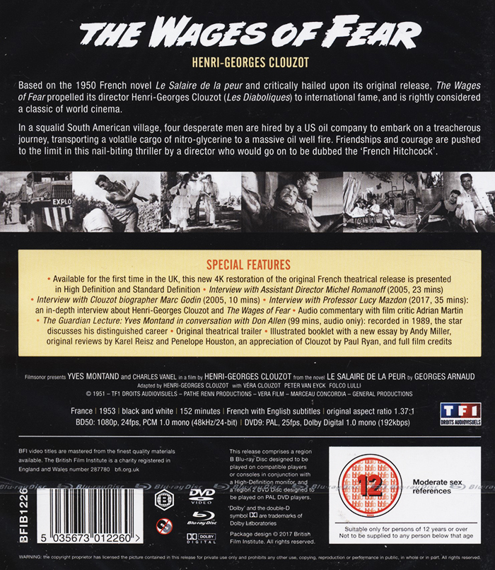 Wages Of Fear (ej svensk text) (Blu-ray + DVD) - 2