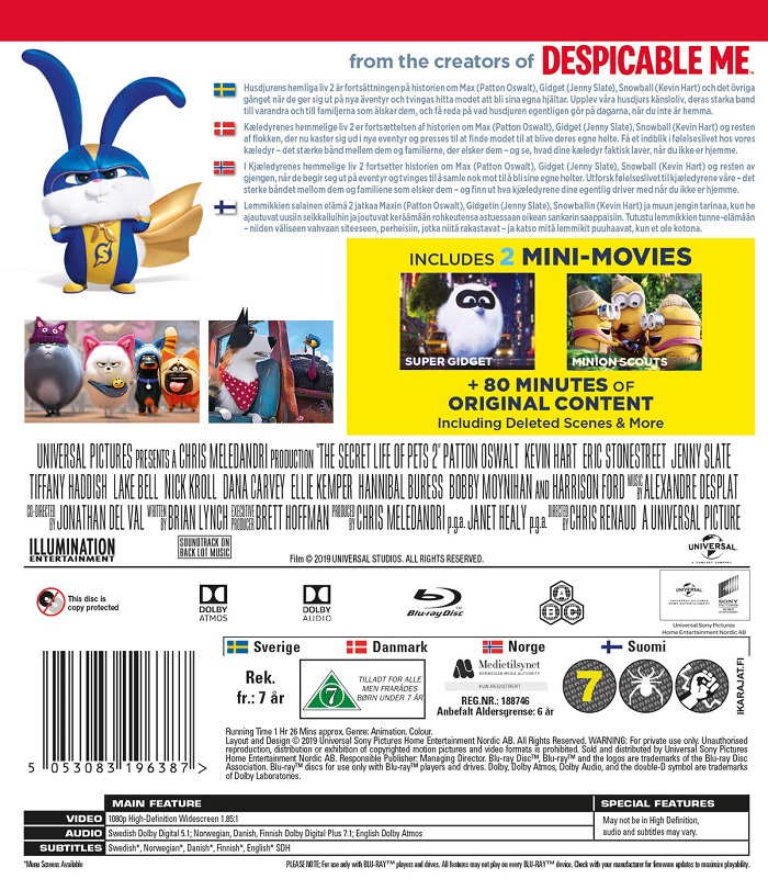 Husdjurens Hemliga Liv 2 (Blu-ray) - 2
