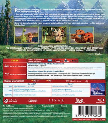 Den Gode Dinosaurien (Real 3D + Blu-ray) (Begagnad) - 2