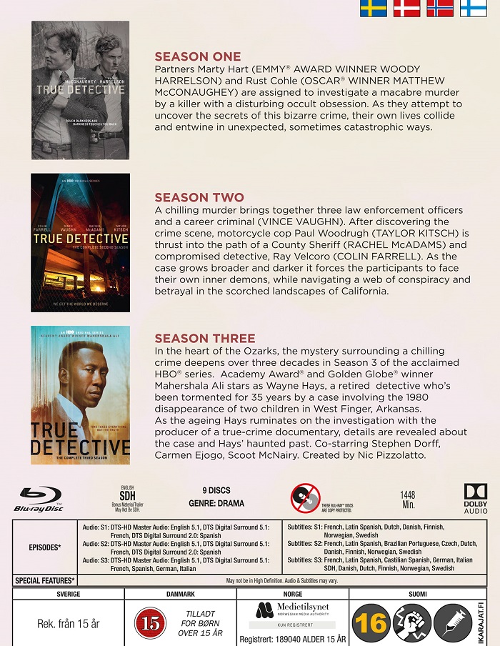 True Detective - Säsong 1-3 (Blu-ray) - 2