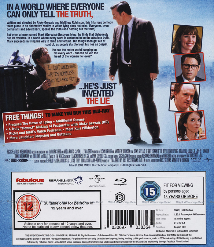 Invention of Lying (ej svensk text) (Blu-ray) - 2