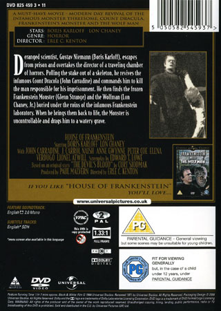 House of Frankenstein (ej svensk text) - 2