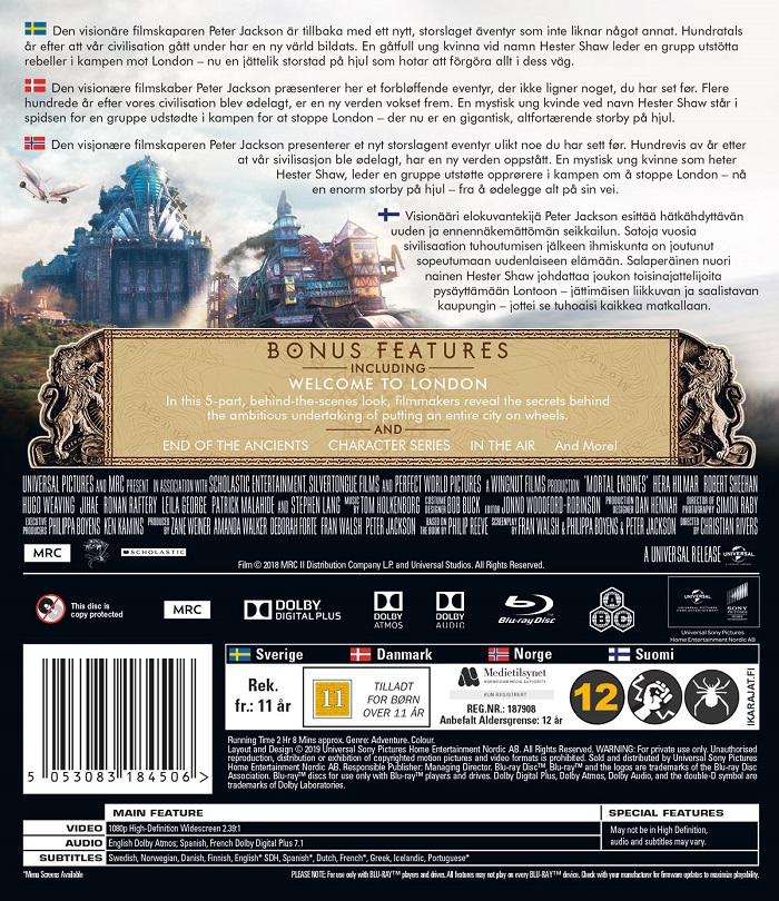 Mortal Engines (Blu-ray) - 2