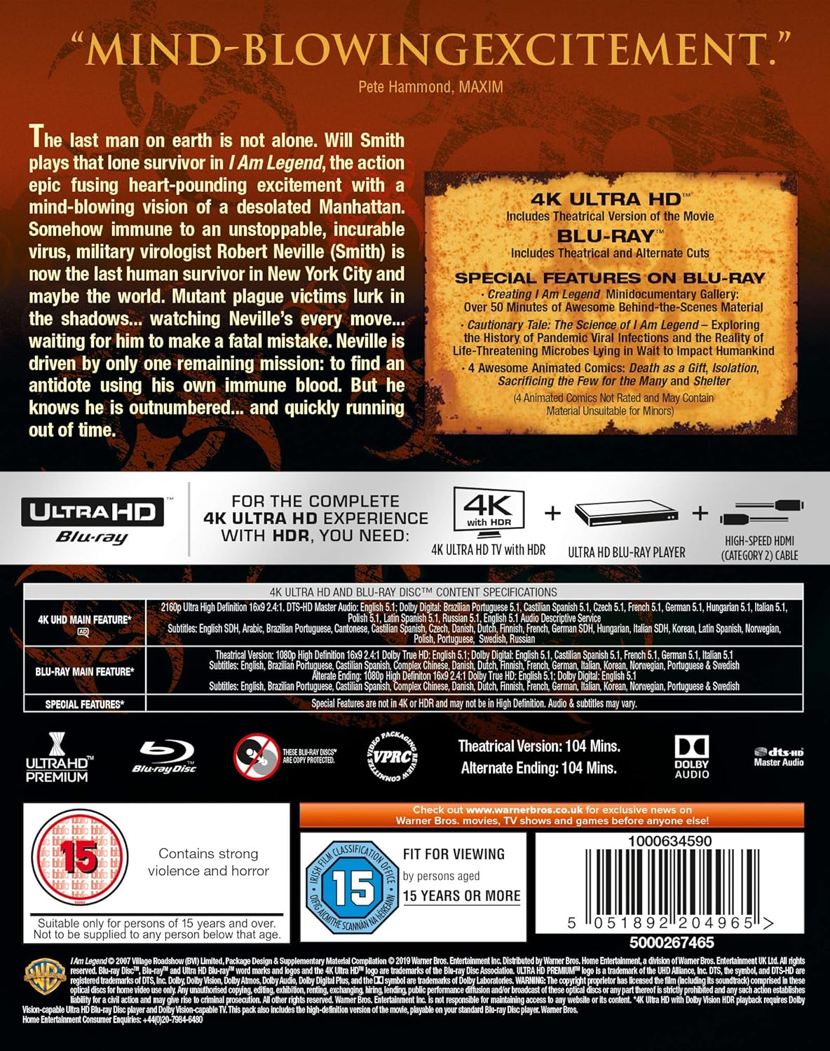 I Am Legend (4K Ultra HD + Blu-ray) - 2