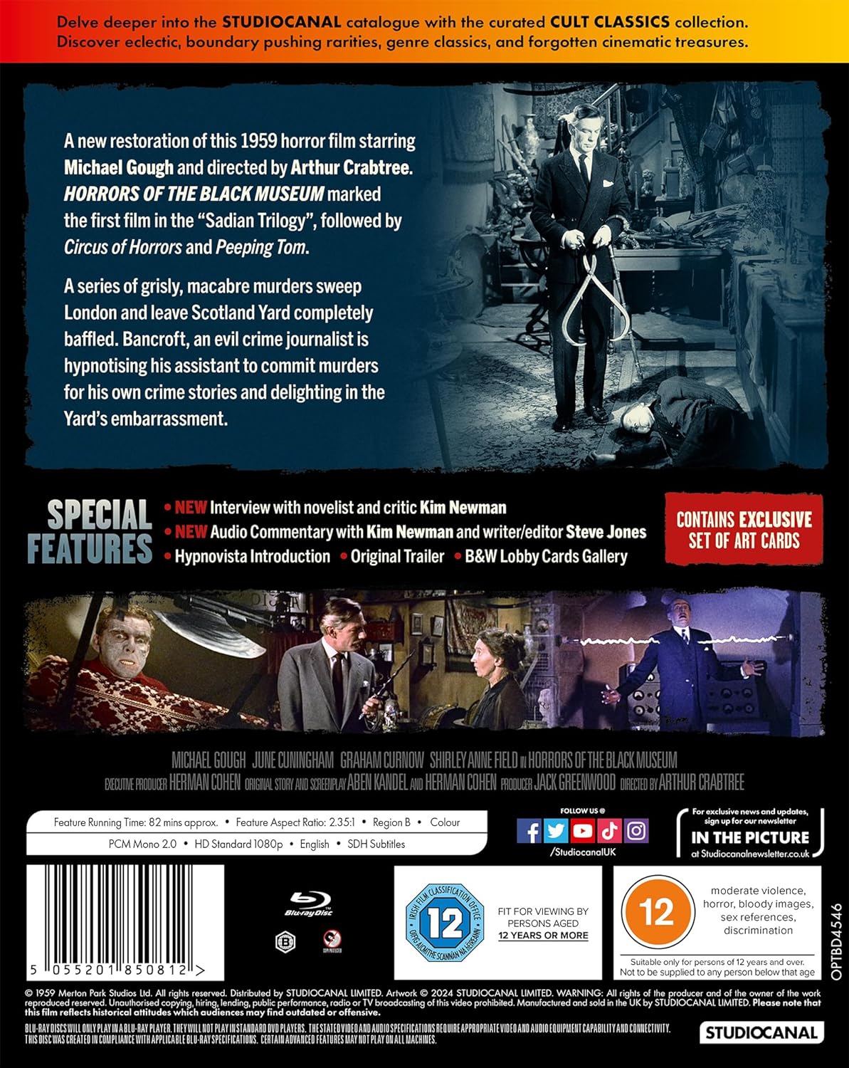 Horrors Of The Black Museum (ej svensk text) (Blu-ray) - 2