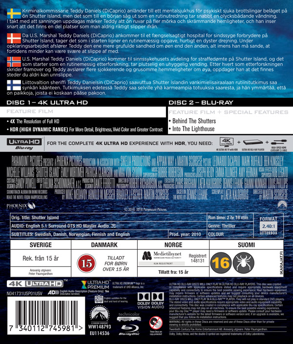 Shutter Island (4K Ultra HD Blu-ray) - 2