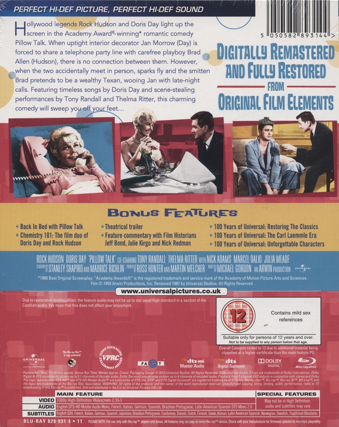 Pillow Talk (Digi-book) (Blu-ray) - 2