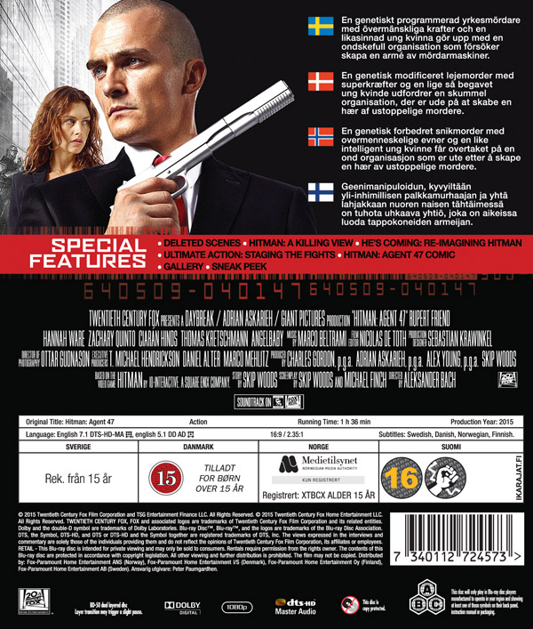 Hitman - Agent 47 (Blu-ray) - 2