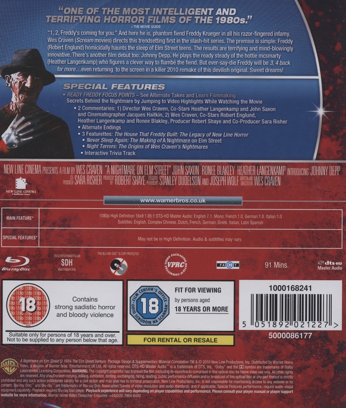 A Nightmare On Elm Street (ej svensk text) (Blu-ray) - 2
