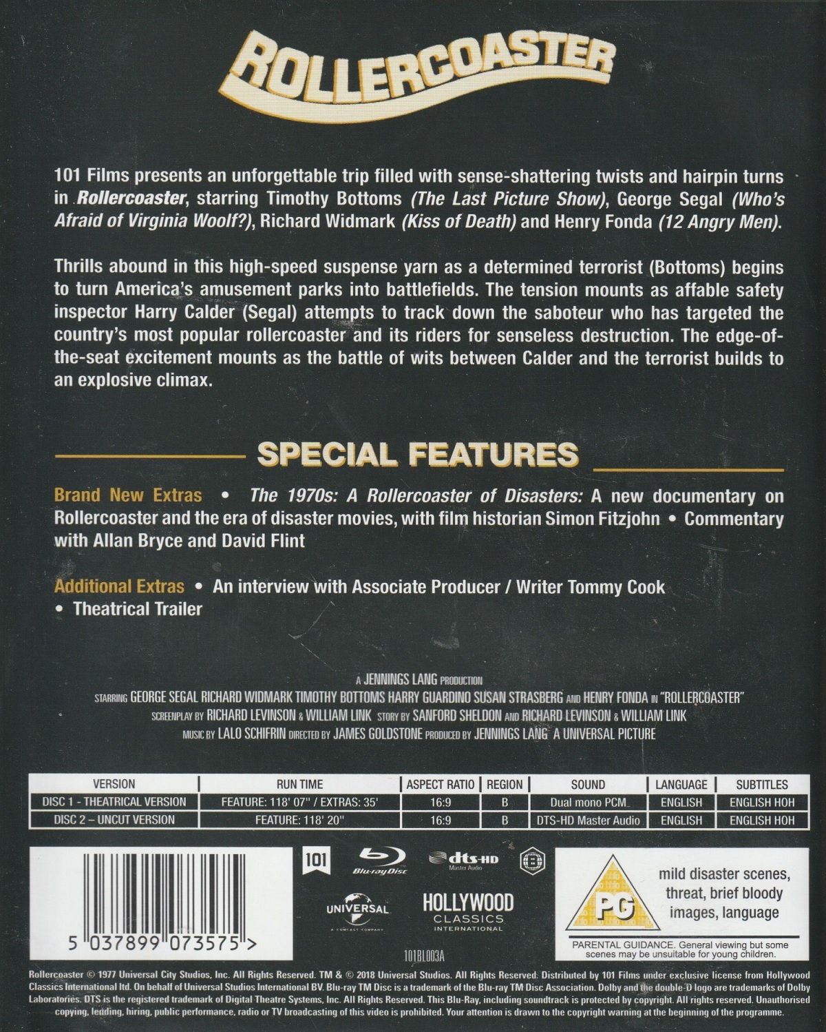 Rollercoaster (Theatrical & Uncut Version) (2-disc) (ej svensk text) (Blu-ray) - 2