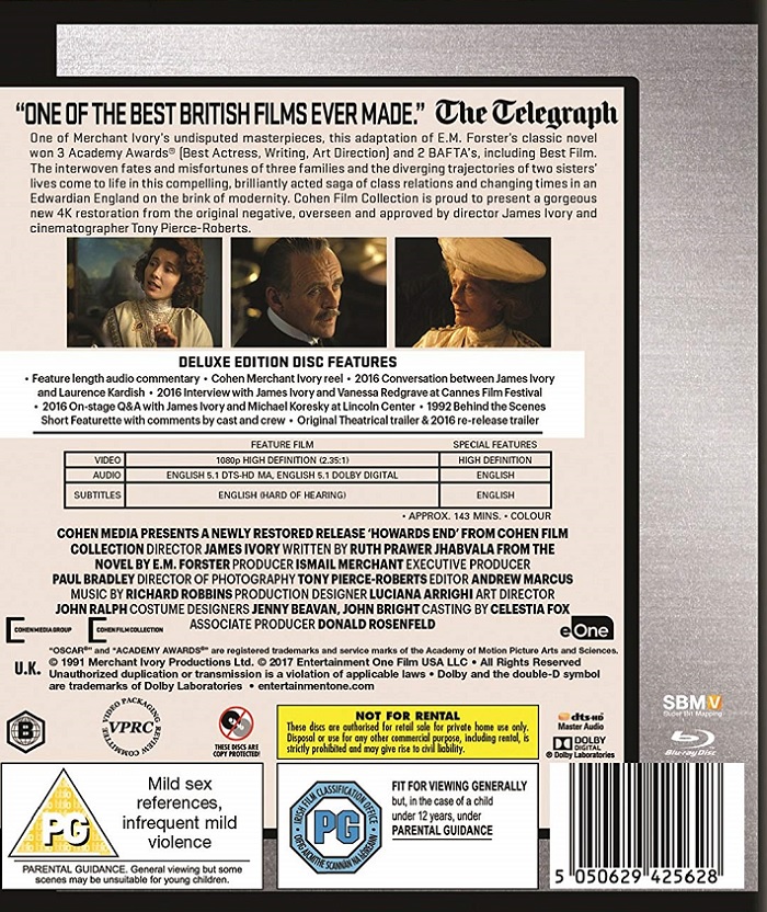 Howard's End (ej svensk text) (Blu-ray) - 2
