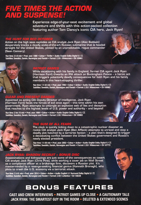 Jack Ryan Collection - 5 Filmer - 2