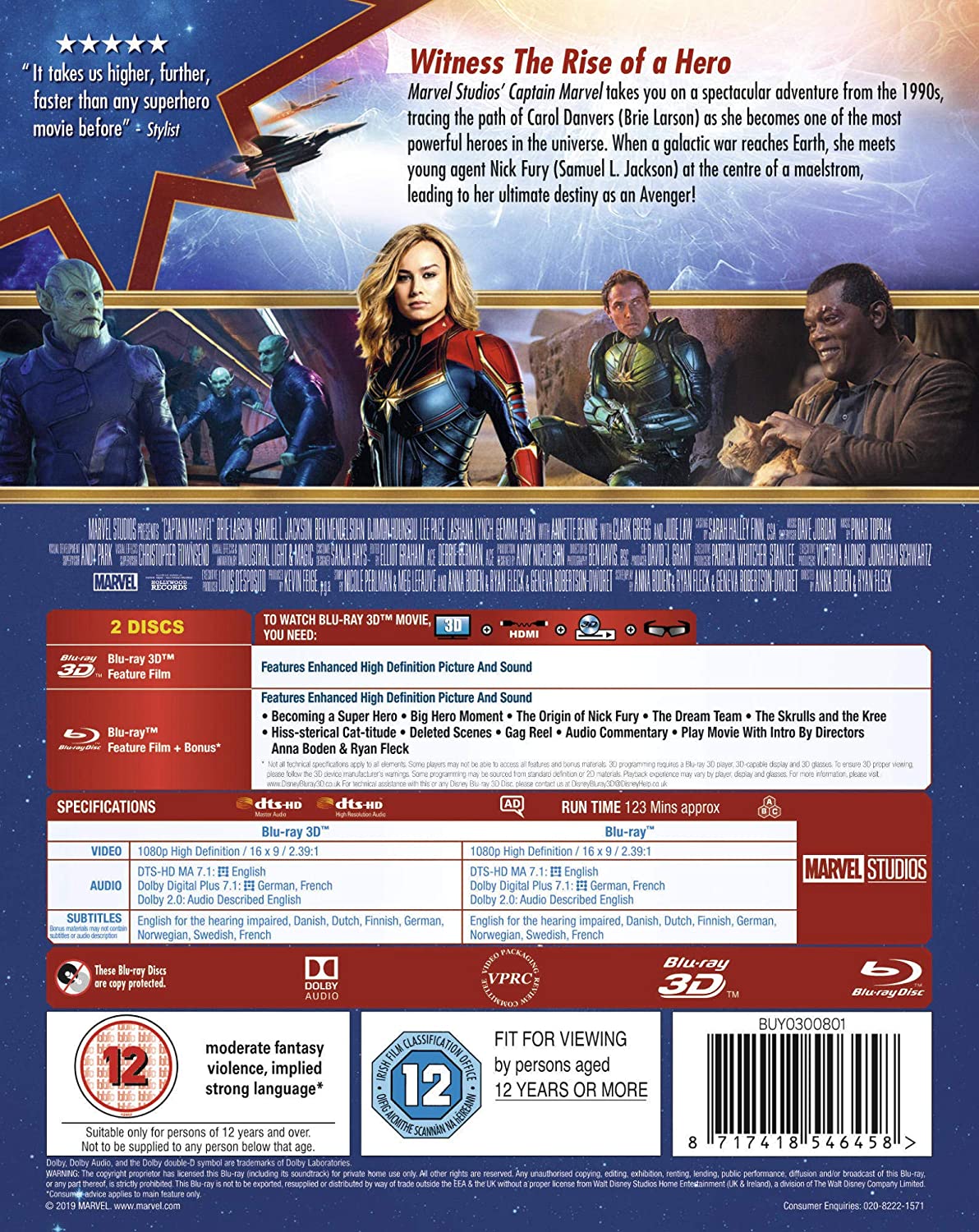 Captain Marvel (Real 3D + Blu-ray) - 2