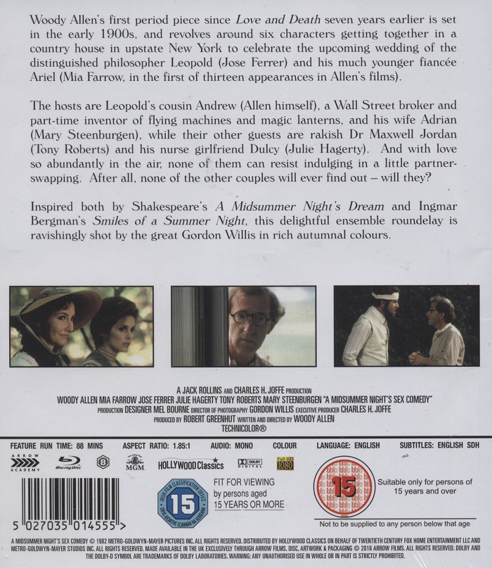 Midsummer Night's Sex Comedy (ej svensk text) (Blu-ray) - 2