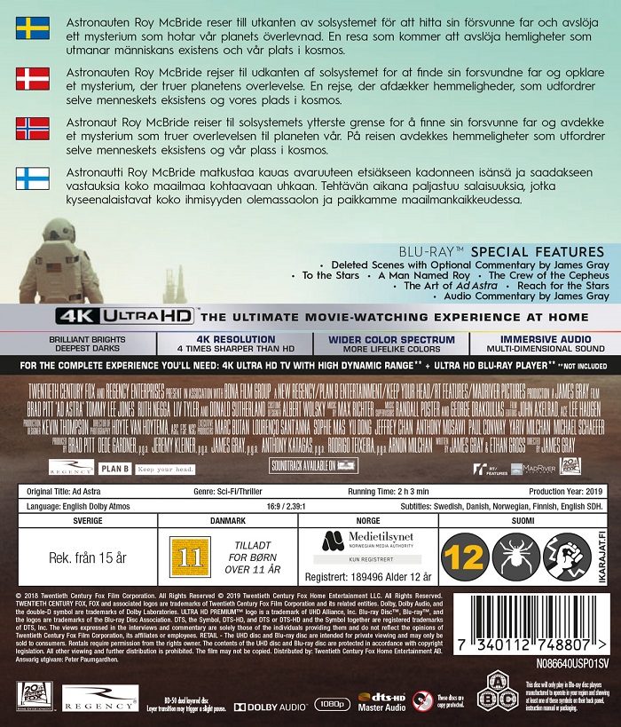 Ad Astra (4K Ultra HD + Blu-ray) - 2
