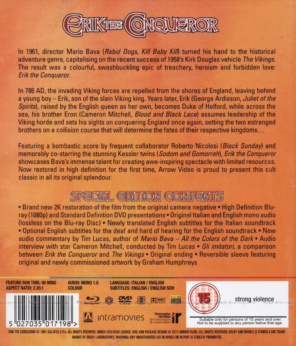 Erik the Conqueror (ej svensk text) (Blu-ray + DVD) - 2