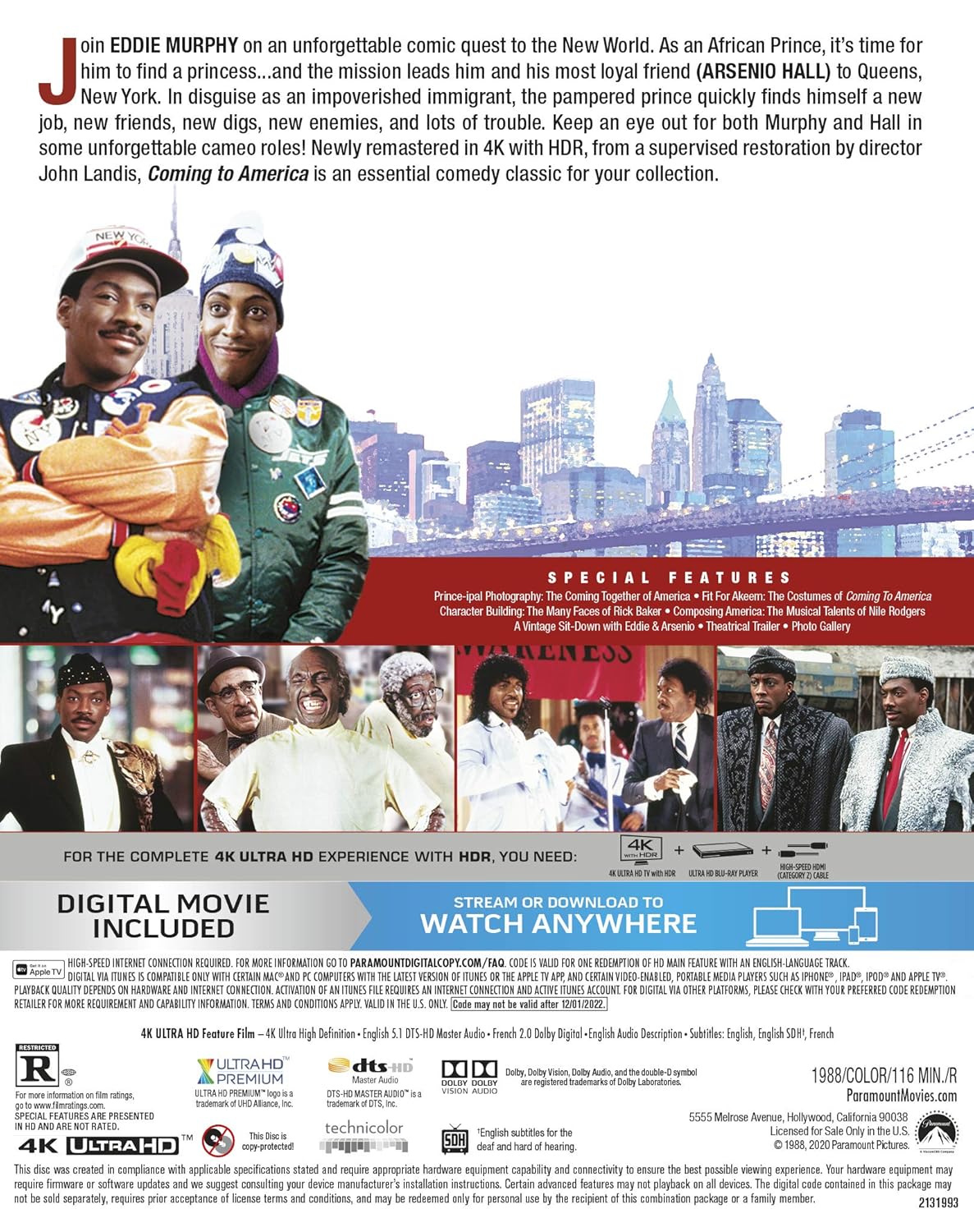 Coming To America (ej svensk text) (4K Ultra HD) - 2