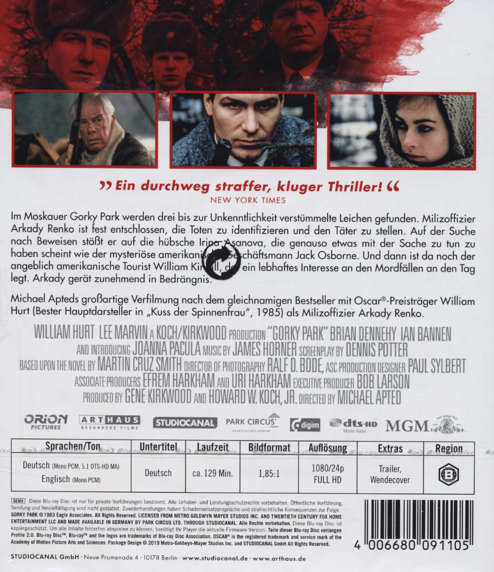 Gorky Park (ej svensk text) (Blu-ray) - 2