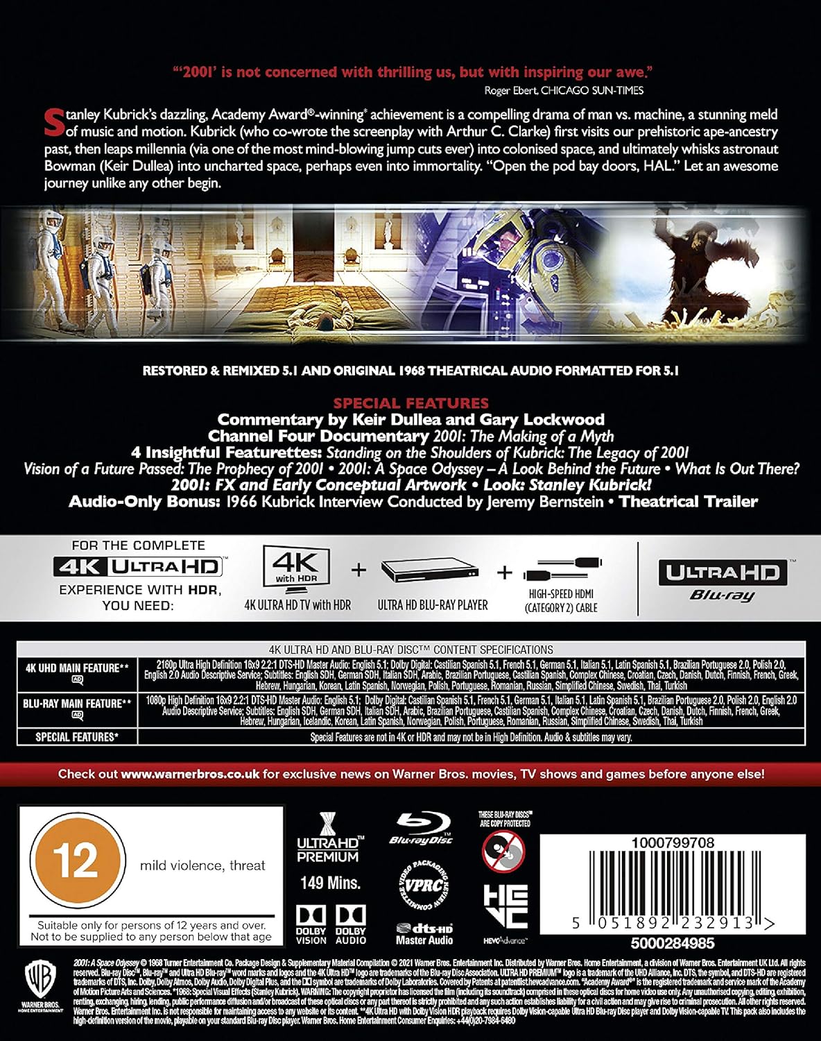 2001: A Space Odyssey (4K Ultra HD + Blu-ray) - 2