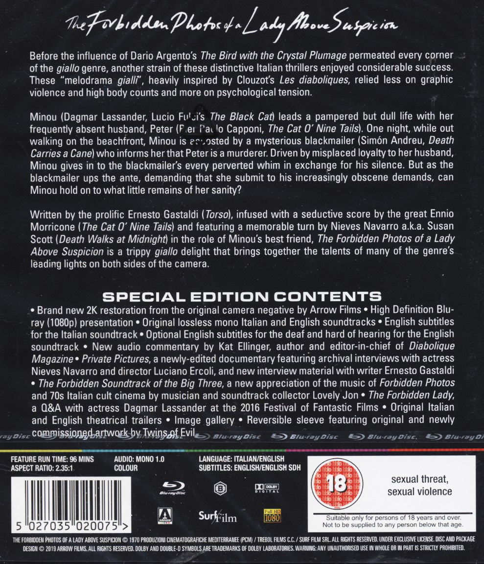 Forbidden Photos of A Lady Above Suspicion (ej svensk text) (Blu-ray) - 2