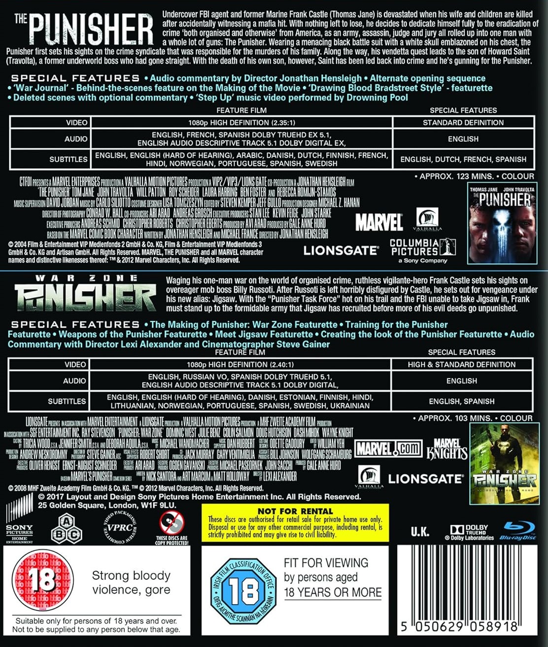 Punisher / Punisher 2 - Warzone (Blu-ray) - 2