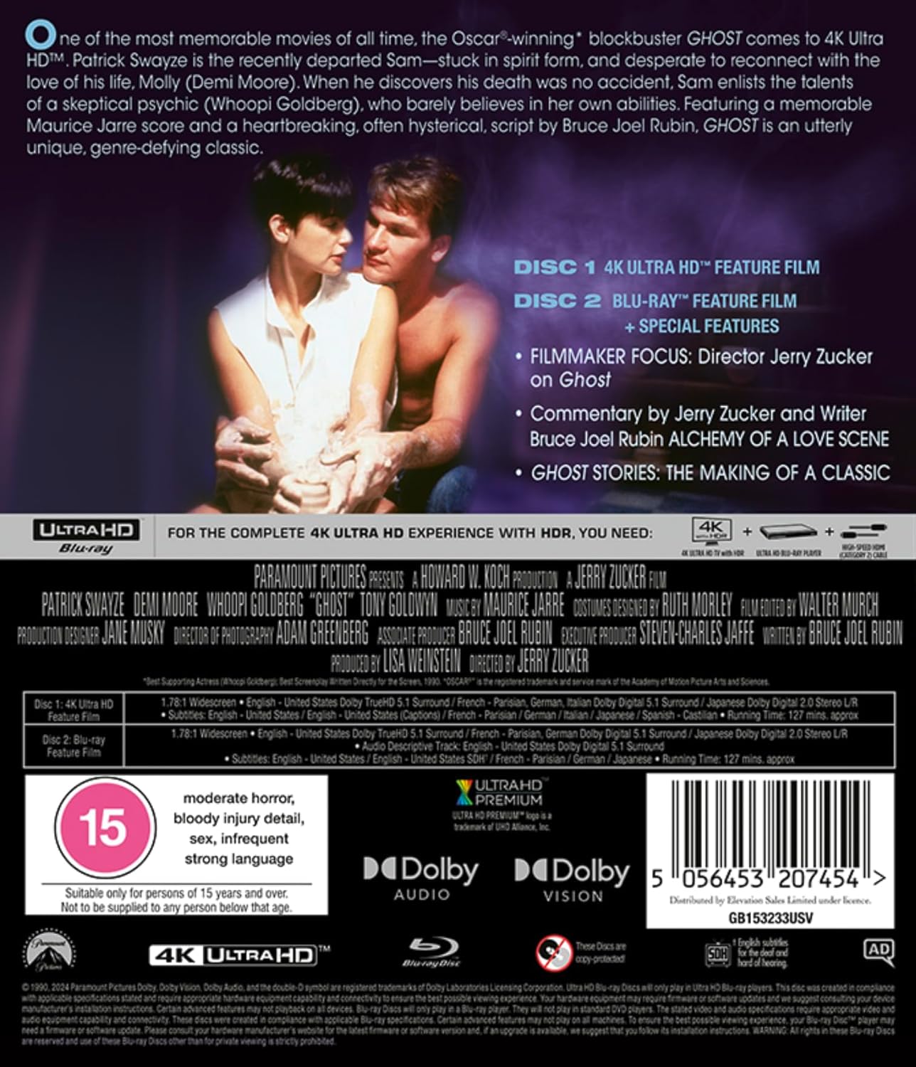 Ghost (ej svensk text) (4K Ultra HD + Blu-ray) - 2
