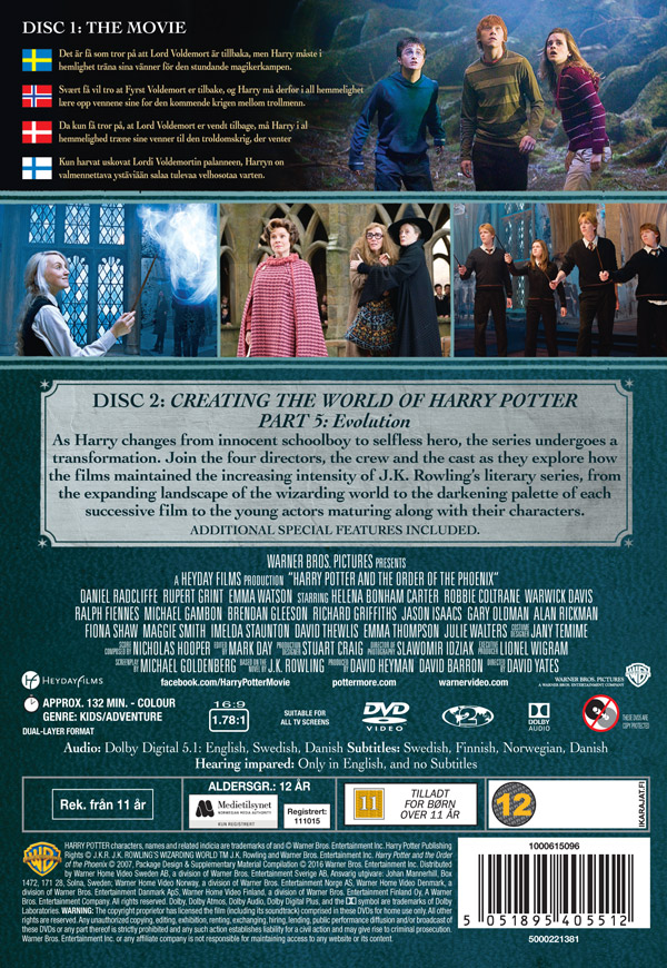 Harry Potter Och Fenixorden (2-disc) - 2