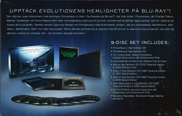 Prometheus to Alien: The Evolution - Collector's Edition Box (9-disc) (Blu-ray) (Real 3D på Prometheus) - 2