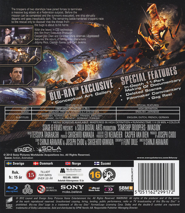 Starship Troopers: Invasion (Animerad) (Blu-ray) - 2