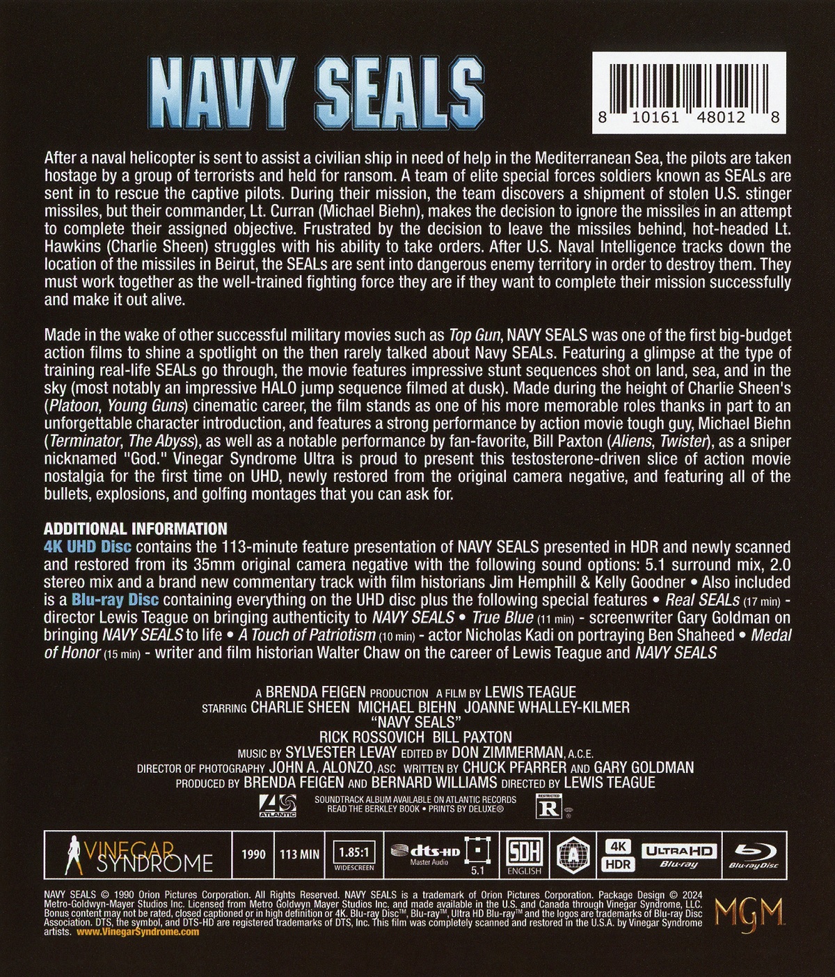 Navy Seals (ej svensk text) (4K Ultra HD + Blu-ray) - 2