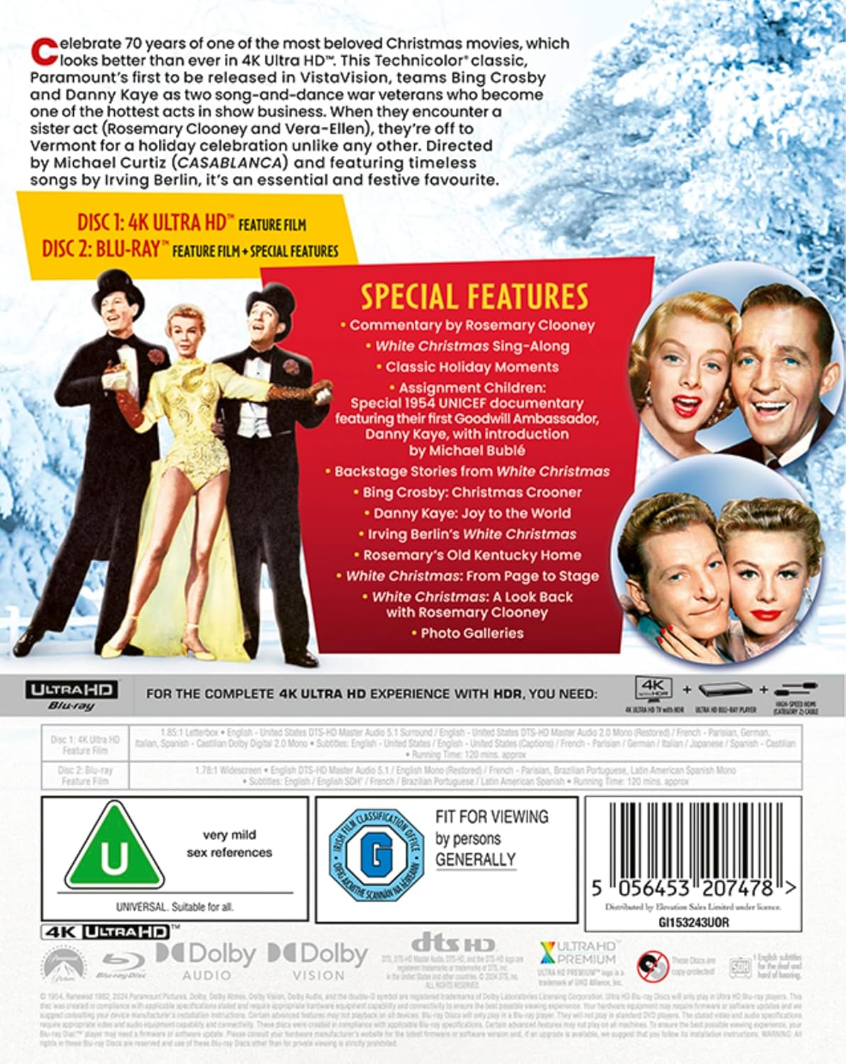 White Christmas (ej svensk text) (4K Ultra HD + Blu-ray) - 2