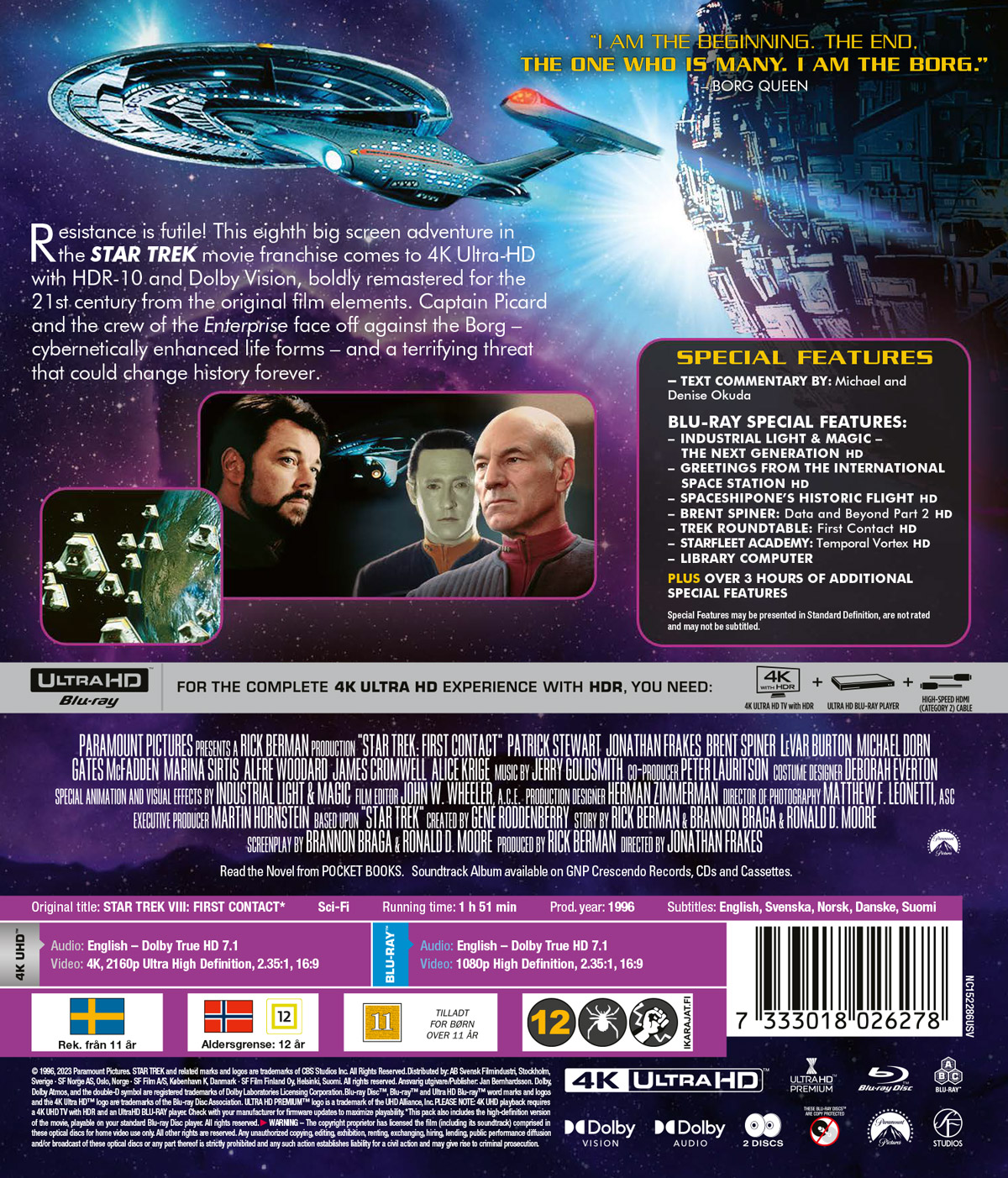 Star Trek 8 - First Contact (4K Ultra HD + Blu-ray) - 2