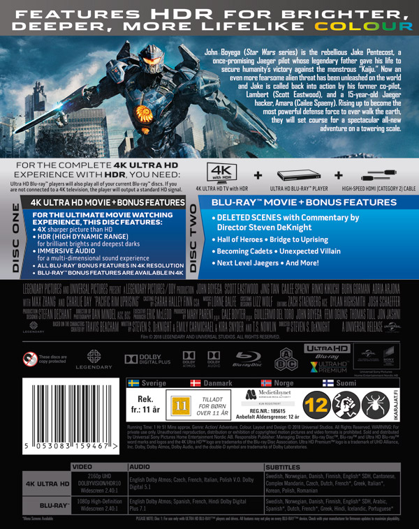 Pacific Rim: Uprising (4K Ultra HD Blu-ray) - 2