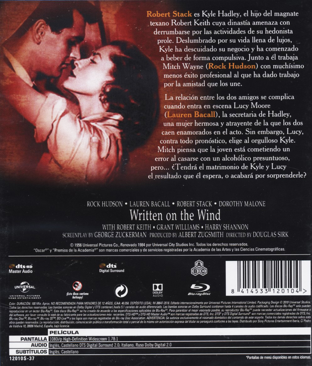 Written On the Wind (ej svensk text) (Blu-ray) - 2