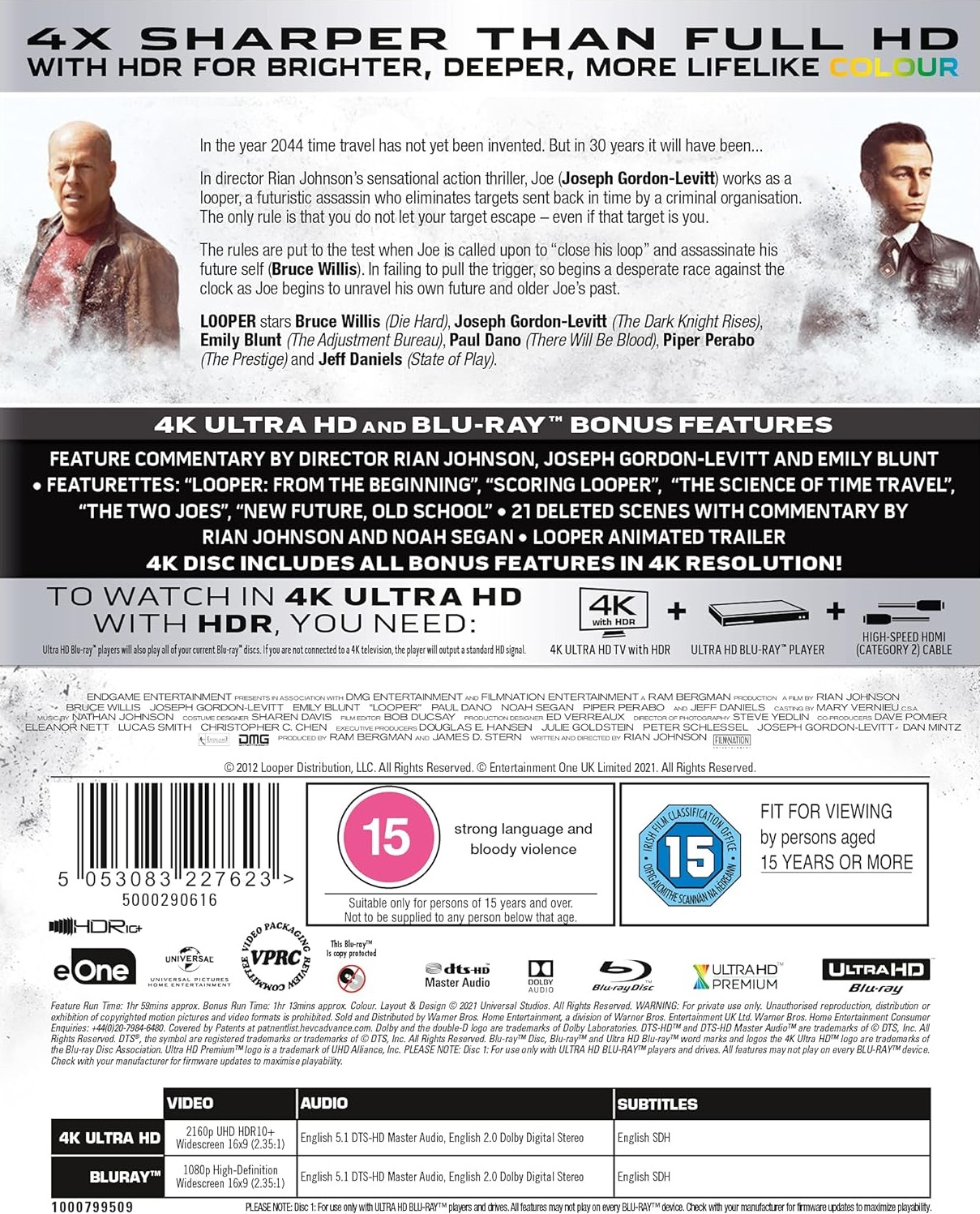 Looper (ej svensk text) (4K Ultra HD + Blu-ray) - 2