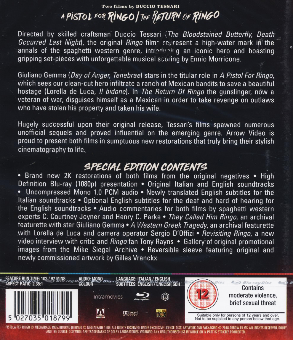 A Pistol for Ringo / The Return of Ringo (ej svensk text) (Blu-ray) - 2