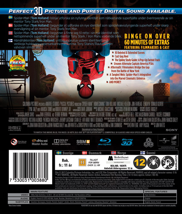 Spider-Man: Homecoming (Real 3D + Blu-ray) - 2