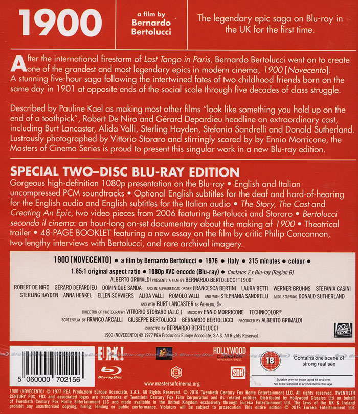 1900 (ej svensk text) (Blu-ray) - 2