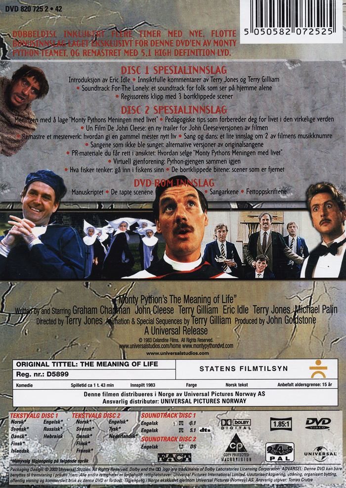 Monty Python's Meningen Med Livet (2-disc) - 2