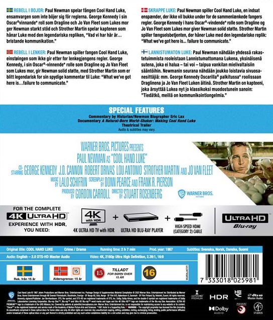 Cool Hand Luke (4K Ultra HD) - 2