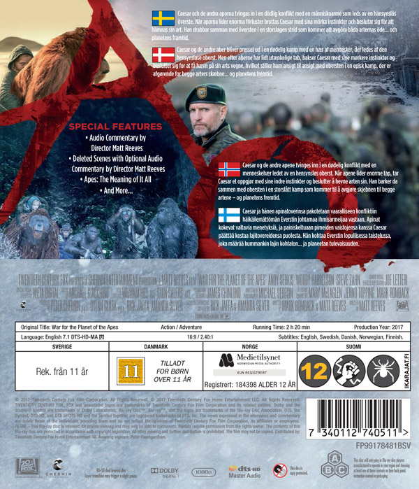 War For the Planet of the Apes (Blu-ray) - 2