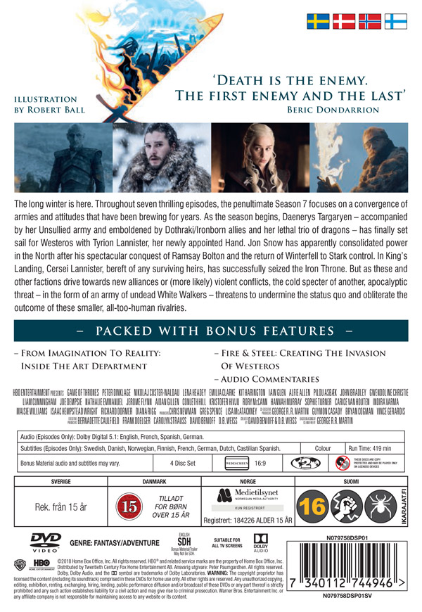 Game of Thrones - Säsong 7 - Robert Ball Ltd Edition  - 2